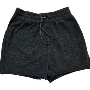 Varley Womens XS High Rise Shorts Gray Nevada Pant Drawstring Pockets Athletic